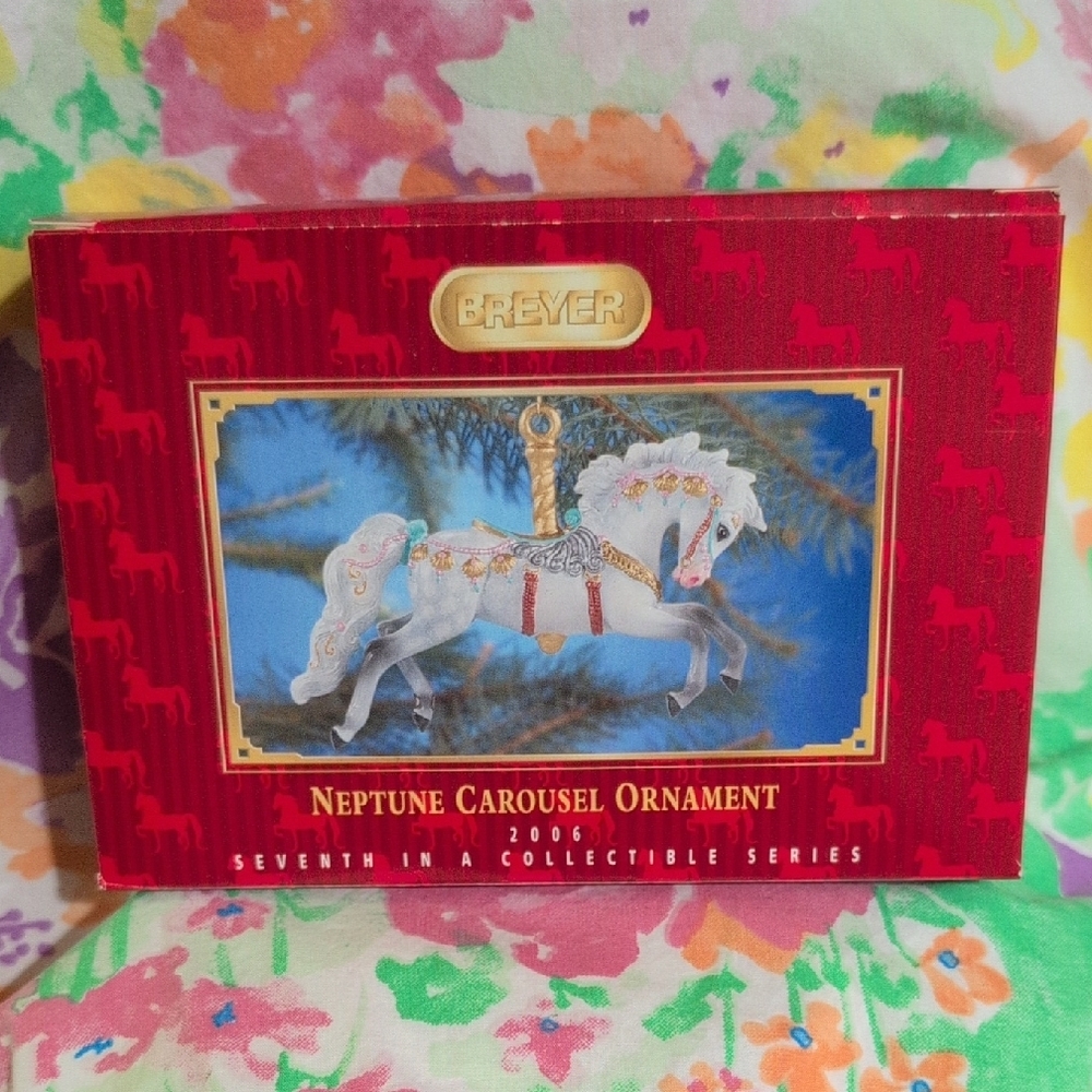Breyer Carousel Horse Ornament with Gold Accents